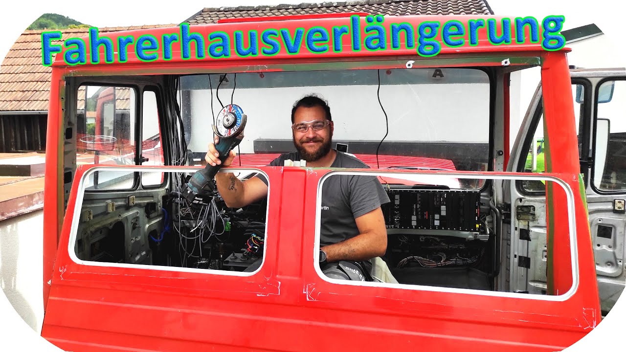 Fahrerhaus ZERSCHNITTEN beim Wolf, Mercedes SK Expeditionsfahrzeug bauen - E23, Wolf's Adventure