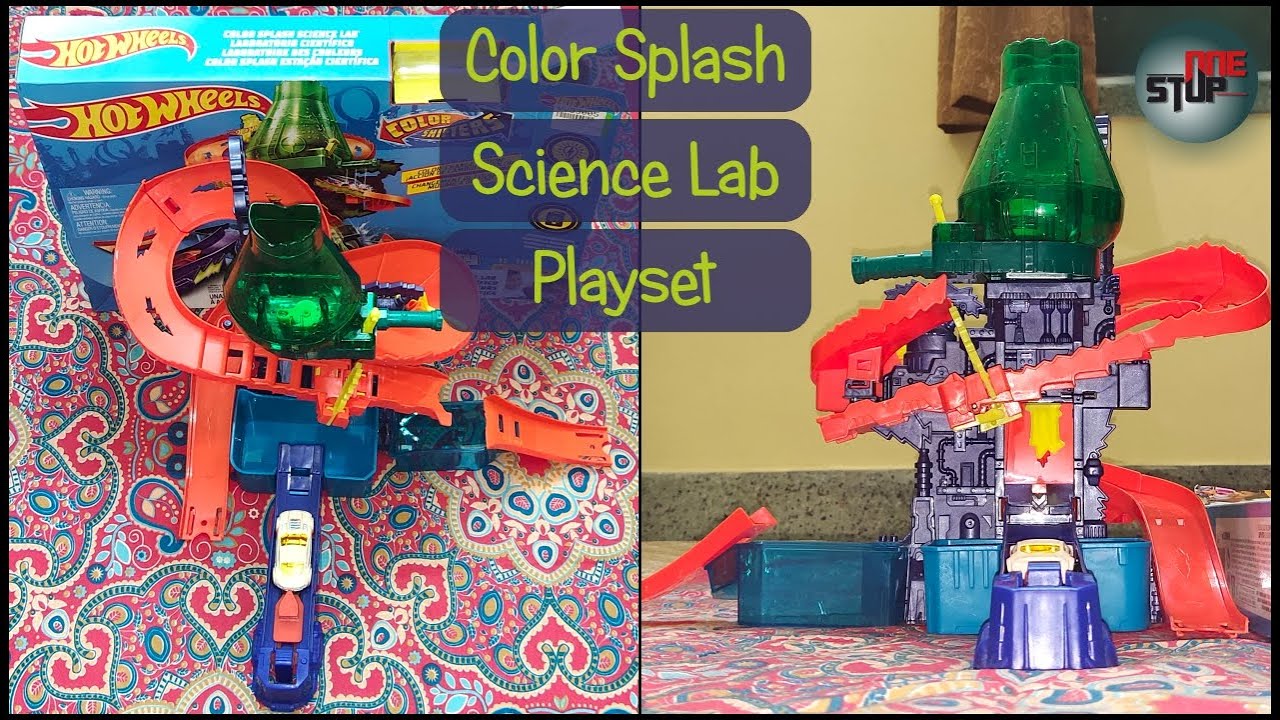 Hot Wheels Color Splash Science Lab Playset Assembling