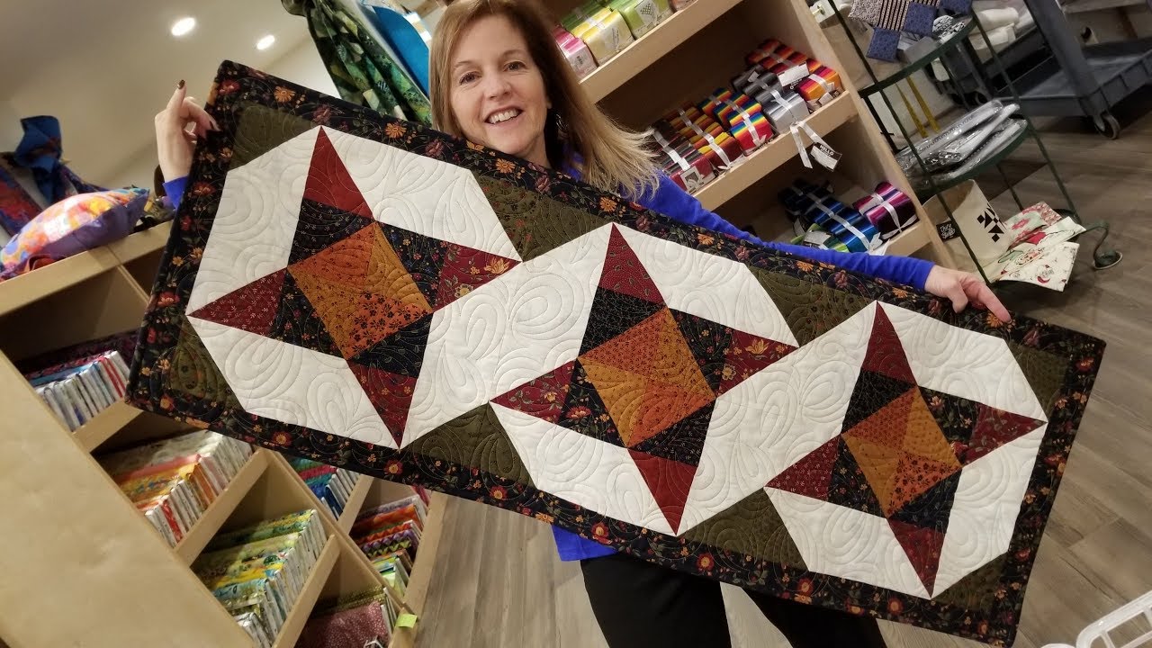Shining Star Table Runner Full tutorial!