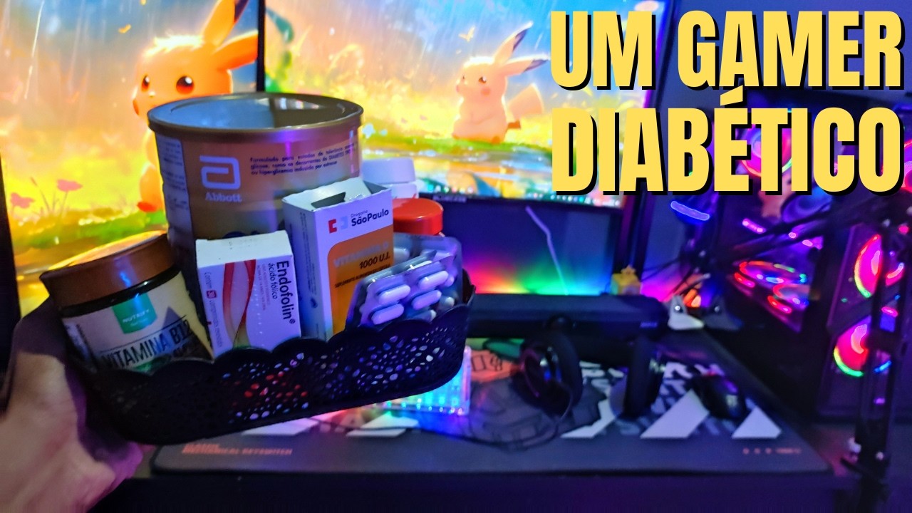 A rotina de um GAMER DIABÉTICO... (eu quase morr1 por causa disso)