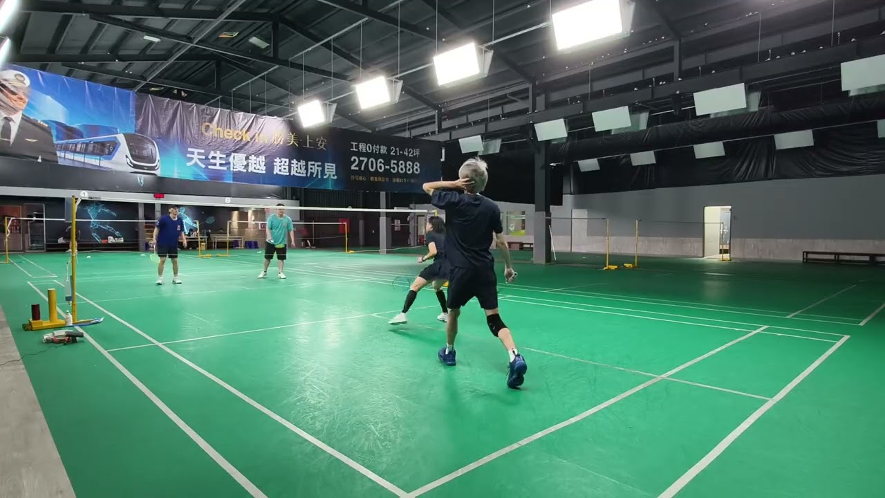 3/12 🏁Final Game 24 蕙君源興 21 : 16 品孝強哥 #雙打 #福雅羽球會館4號場地 #badminton 