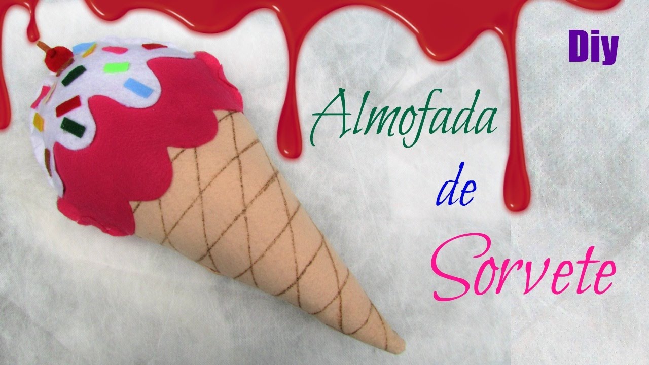 Almofada  de sorvete - Faça Você Mesmo