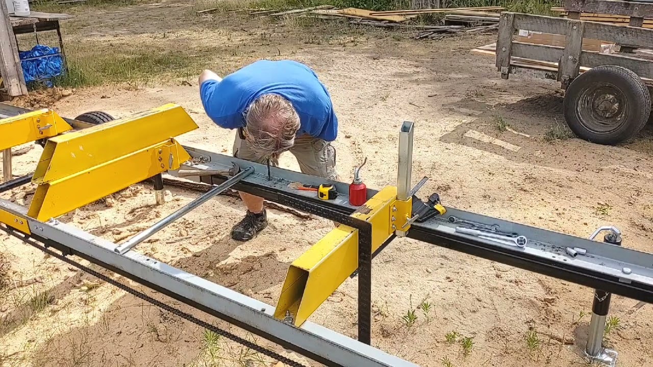 Happy 4th of July.  Installing Log Stops and Log Clamps on the Frontier OS27 Sawmill