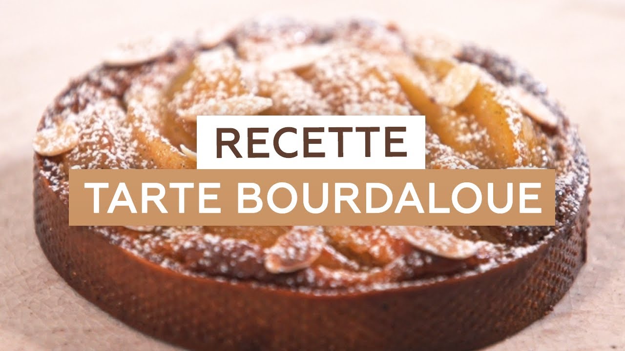 Tarte Bourdaloue poires et crème d’amandes | Yann Couvreur