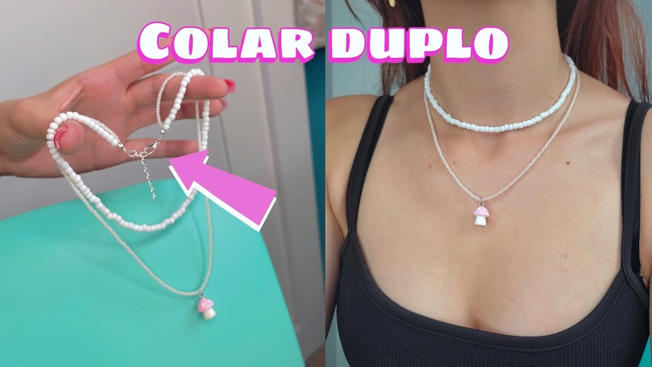 COMO FAZER COLAR DUPLO COM 1 SÓ FECHO | Bárbara Tararan