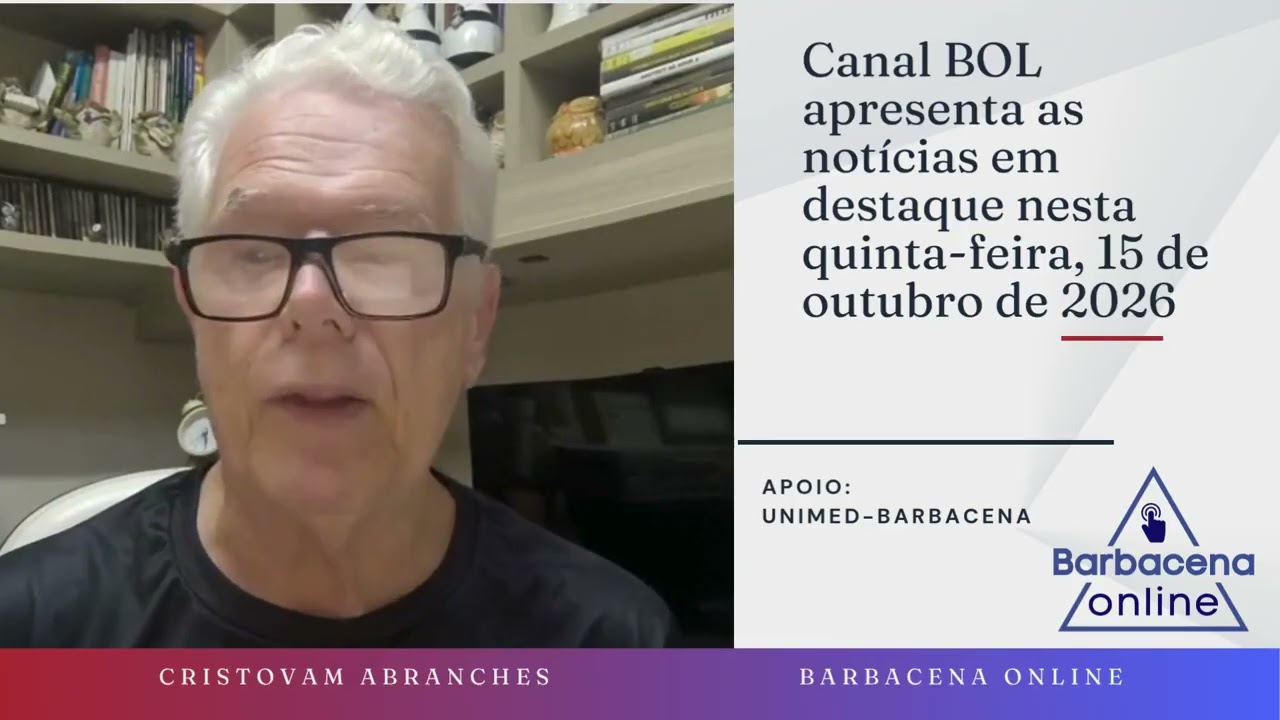Not&iacute;cias em destaque com Cristovam Abranches. Quinta, 15 de outubro de 2026
