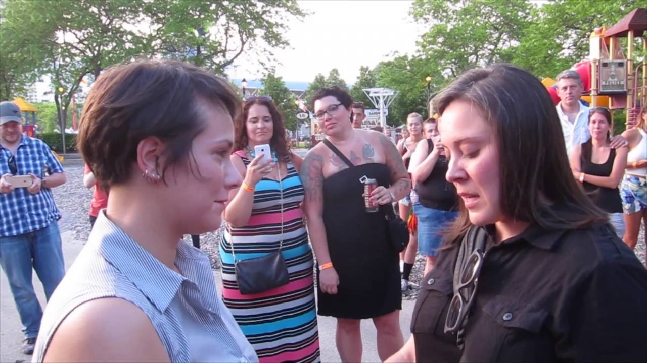 Angela and Aja's Proposal Flash Mob at Milwaukee Pride Fest
