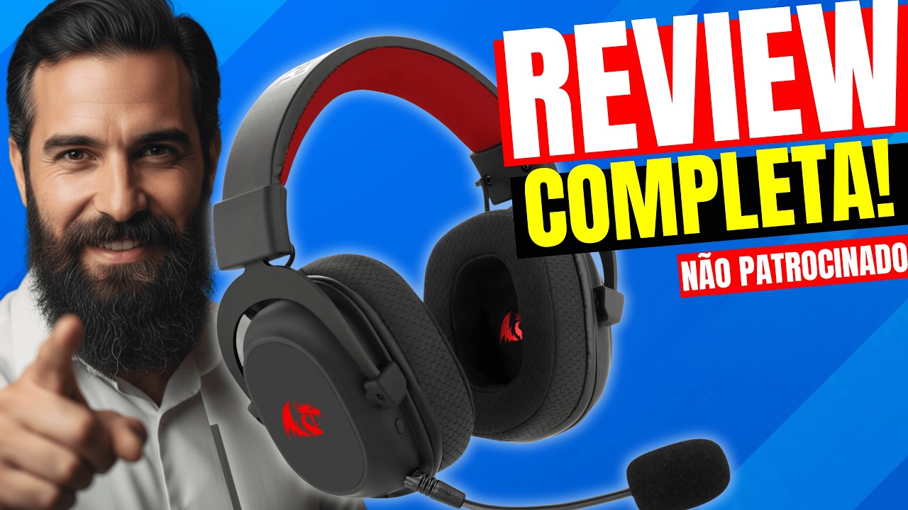 Headset Redragon Zeus Pro: O MELHOR sem fio por 300 reais? [Review Completa] (Zeus H510-Pro)