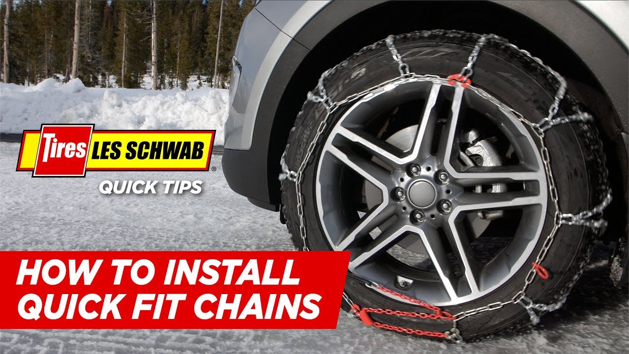 How to Install Quick-Fit Snow Chains - Les Schwab