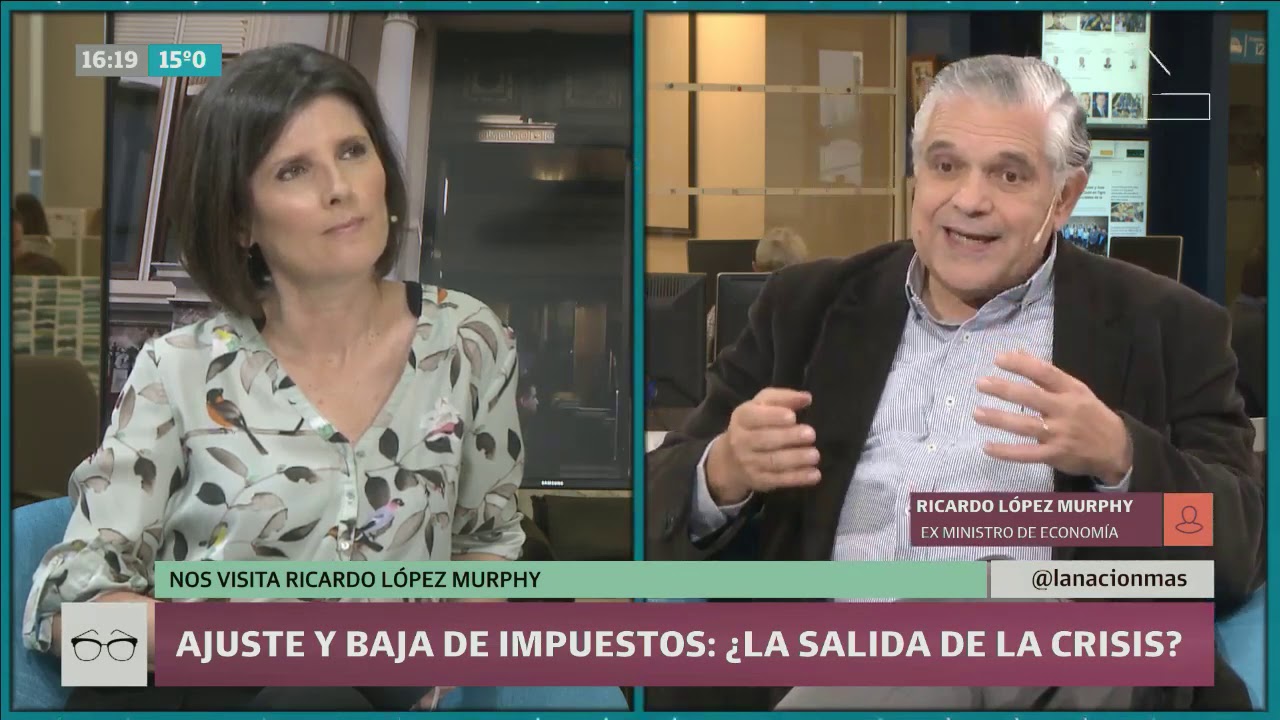 Ricardo López Murphy propone bajar impuestos y aumentar el ajuste para lidiar con la inflación