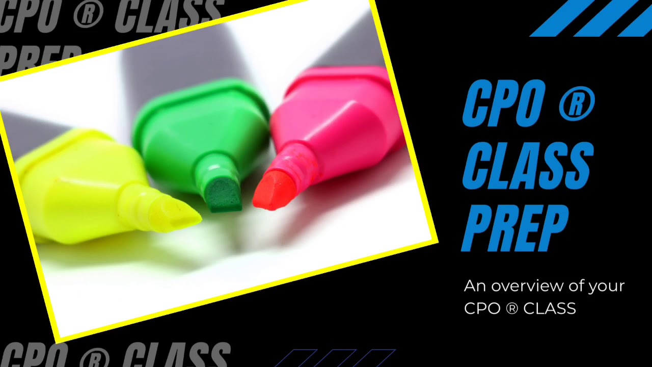 CPO Class Prep Video