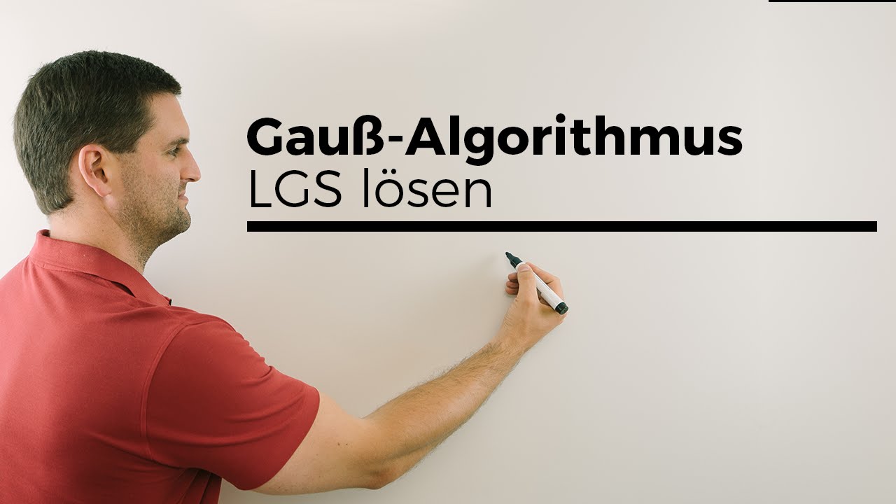 Gauß-Algorithmus in wenigen Schritten! Weniger ist mehr;) LGS lösen | Mathe by Daniel Jung