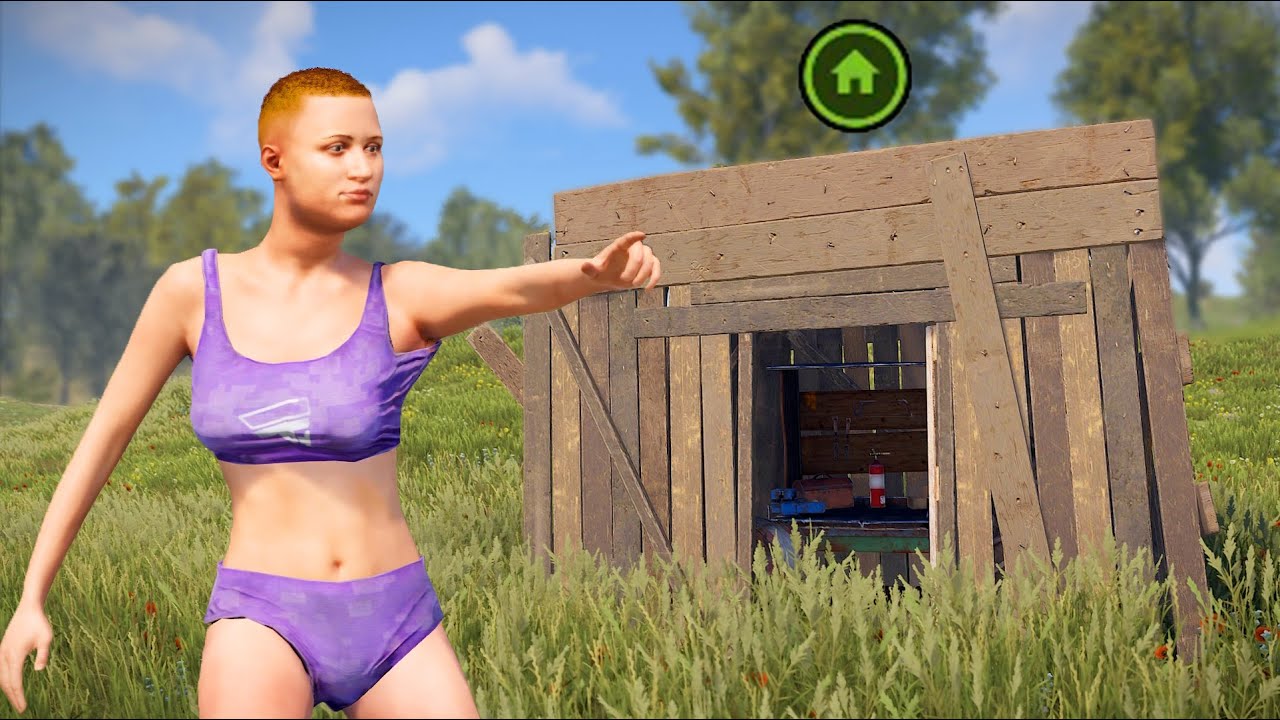 VIVI EN UN SHELTER POR TODO UN DIA EN RUST SOLO