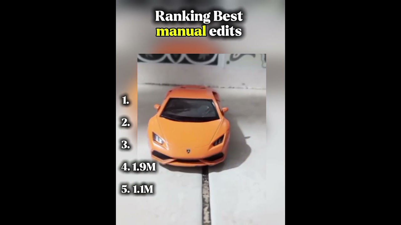 Ranking Best manual edits #3