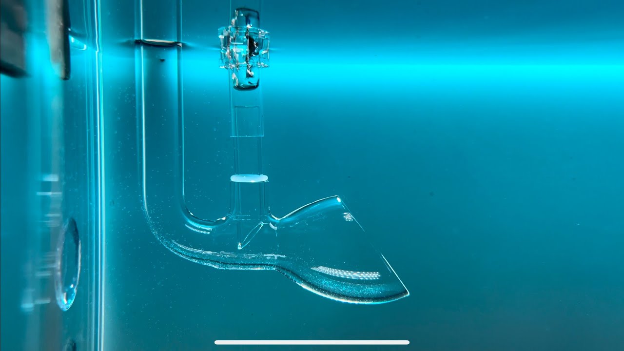 JARDLI Glass Lily Pipe Outflow with Surface Skimmer