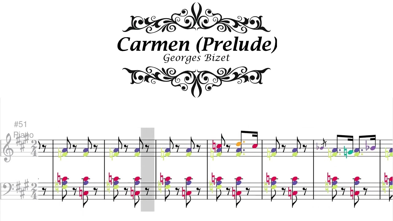 Carmen: Habanera (Bizet) - Engaging Animated Sheet Music