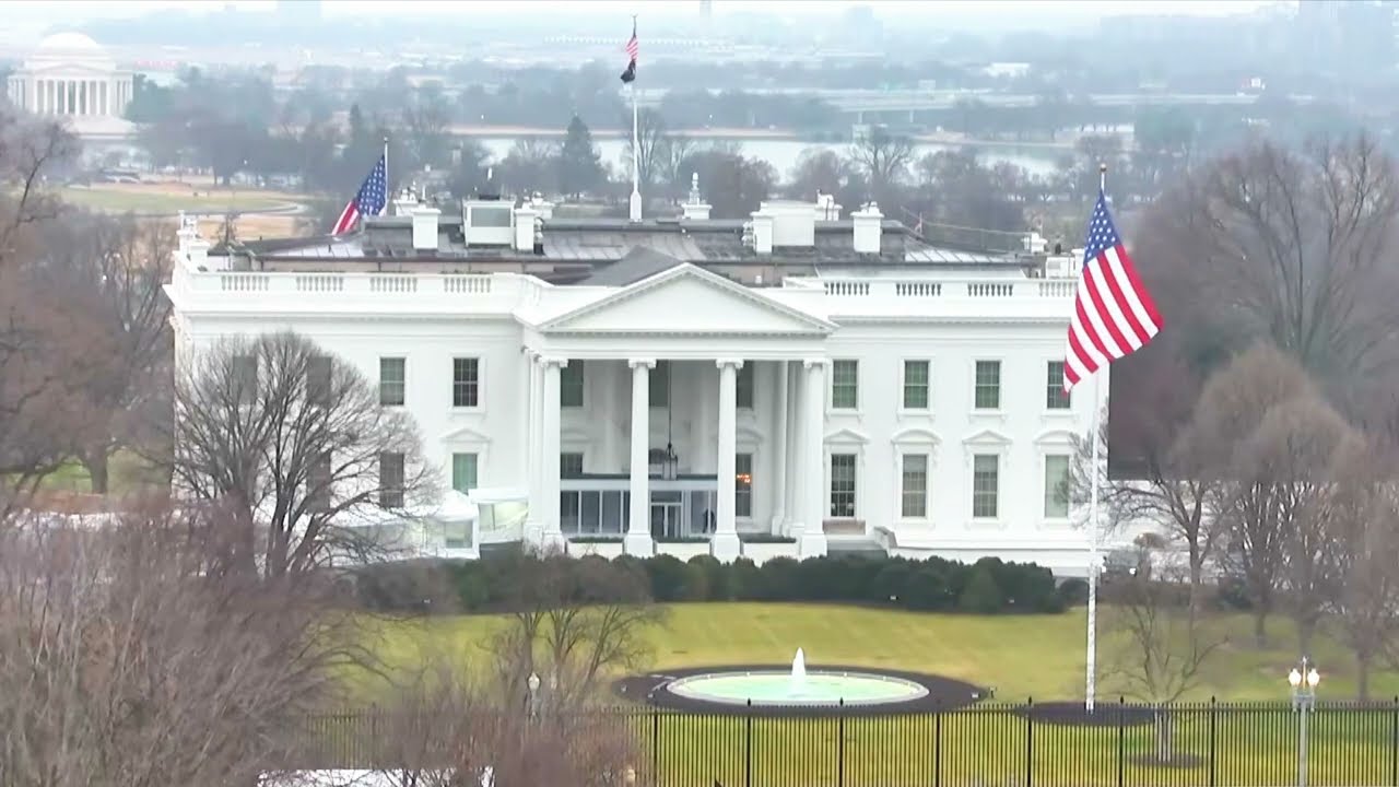 White House & Waving American Flag - 250 Years of American Freedom 🇺🇸