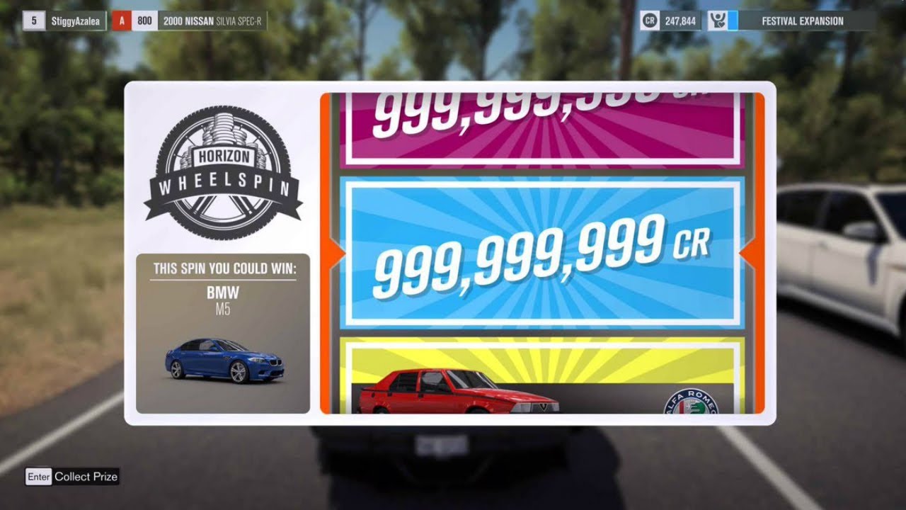 FORZA HORIZON UNLIMITED MONEY AND WHEELSPIN GLITCH