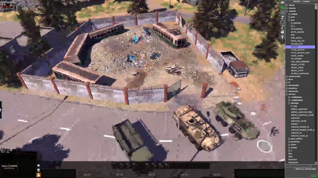 Call to Arms Qick tricks in the Editor
