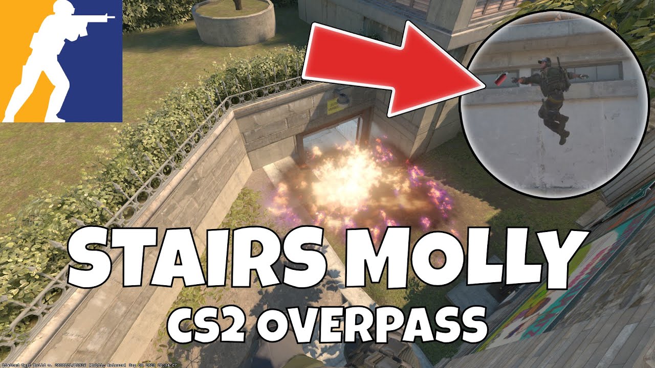 CS2 Overpass - FASTEST T Stairs MOLLY + Consistent Lineup *OUTDATED CHECK DESCRIPTION*