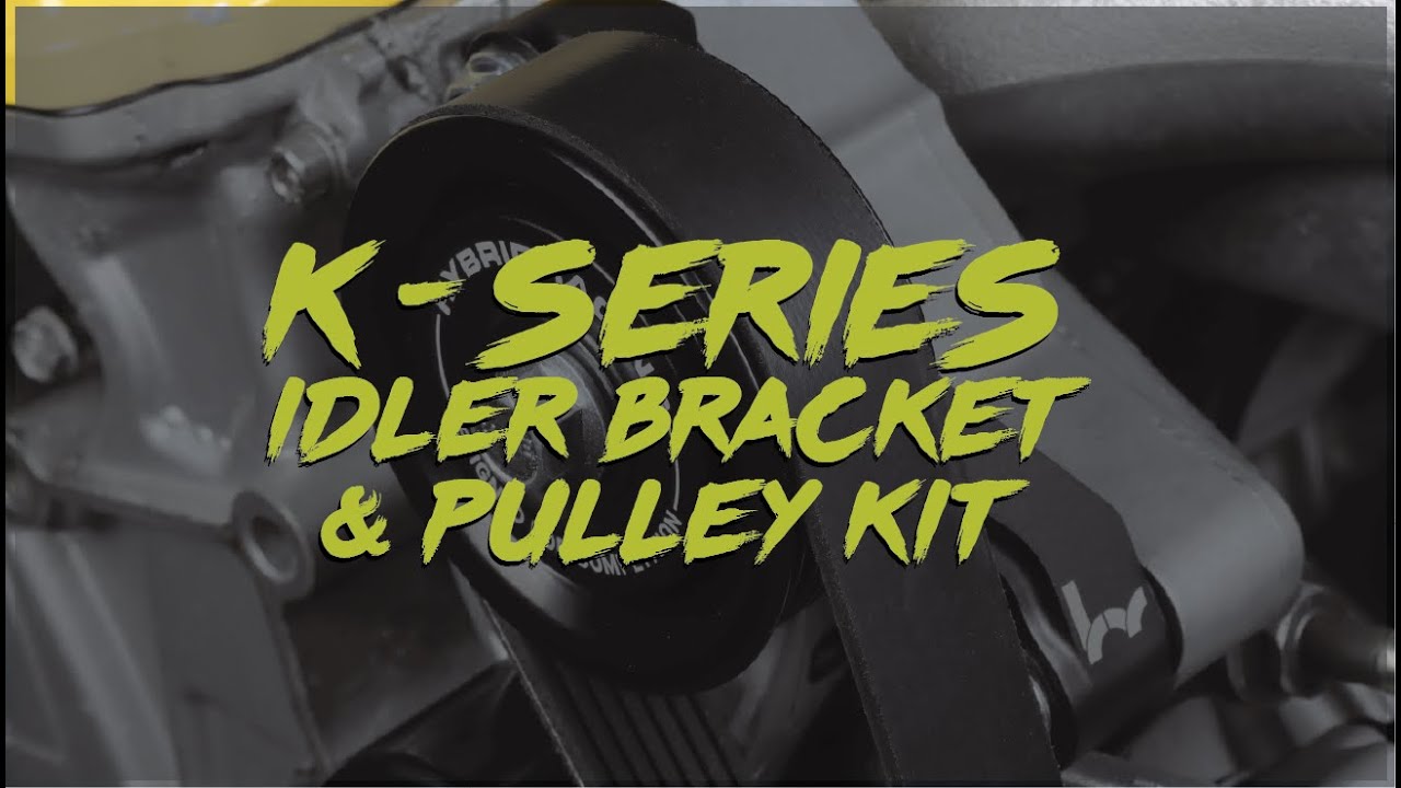 Комплект кронштейна и шкива натяжного ролика Hybrid Racing K-Series! Подробное описание и установка!