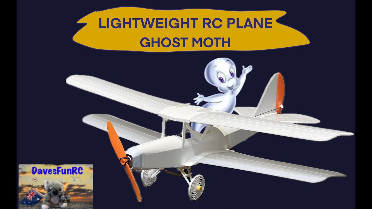 Радиоуправляемый биплан Ghost Moth: сборка и испытательные полёты
