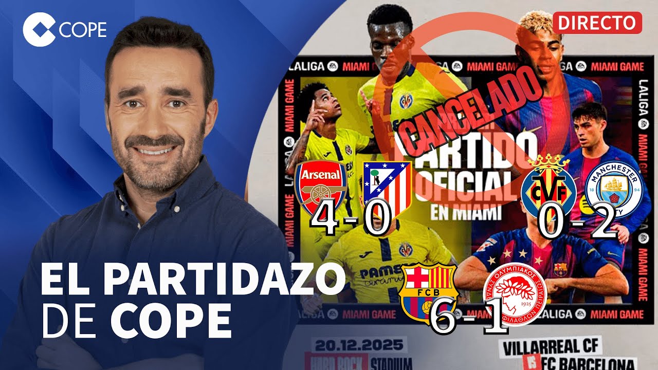 🔴 CANCELADO VILLARREAL - BAR&Ccedil;A EN MIAMI I VICTORIA CON POL&Eacute;MICA DEL BAR&Ccedil;A I BATACAZO DEL ATLETI