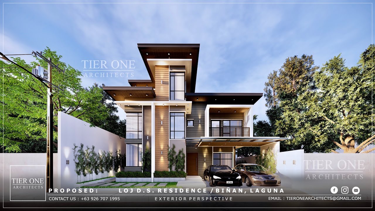 Loj Residence - 200 SQM HOUSE DESIGN - 250 SQM LOT - Tier One Architects