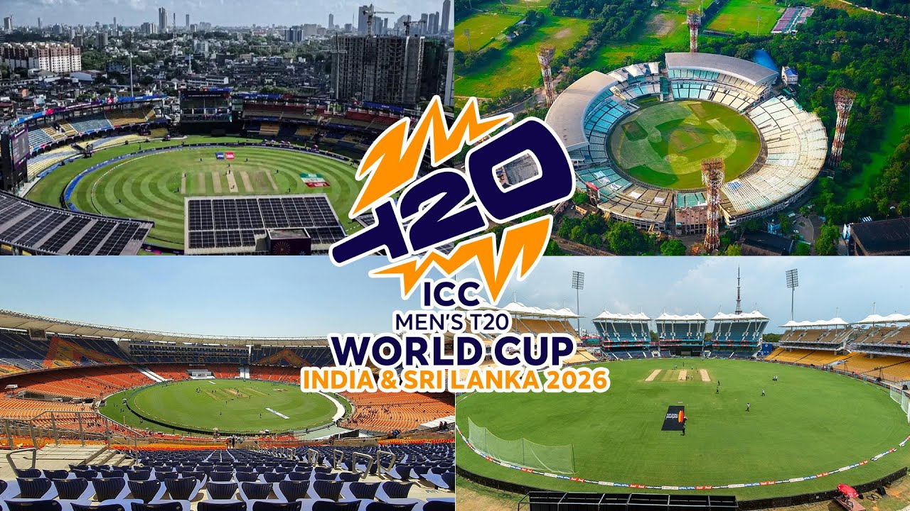 2026 ICC T20 World Cup Venues 🇮🇳🇱🇰