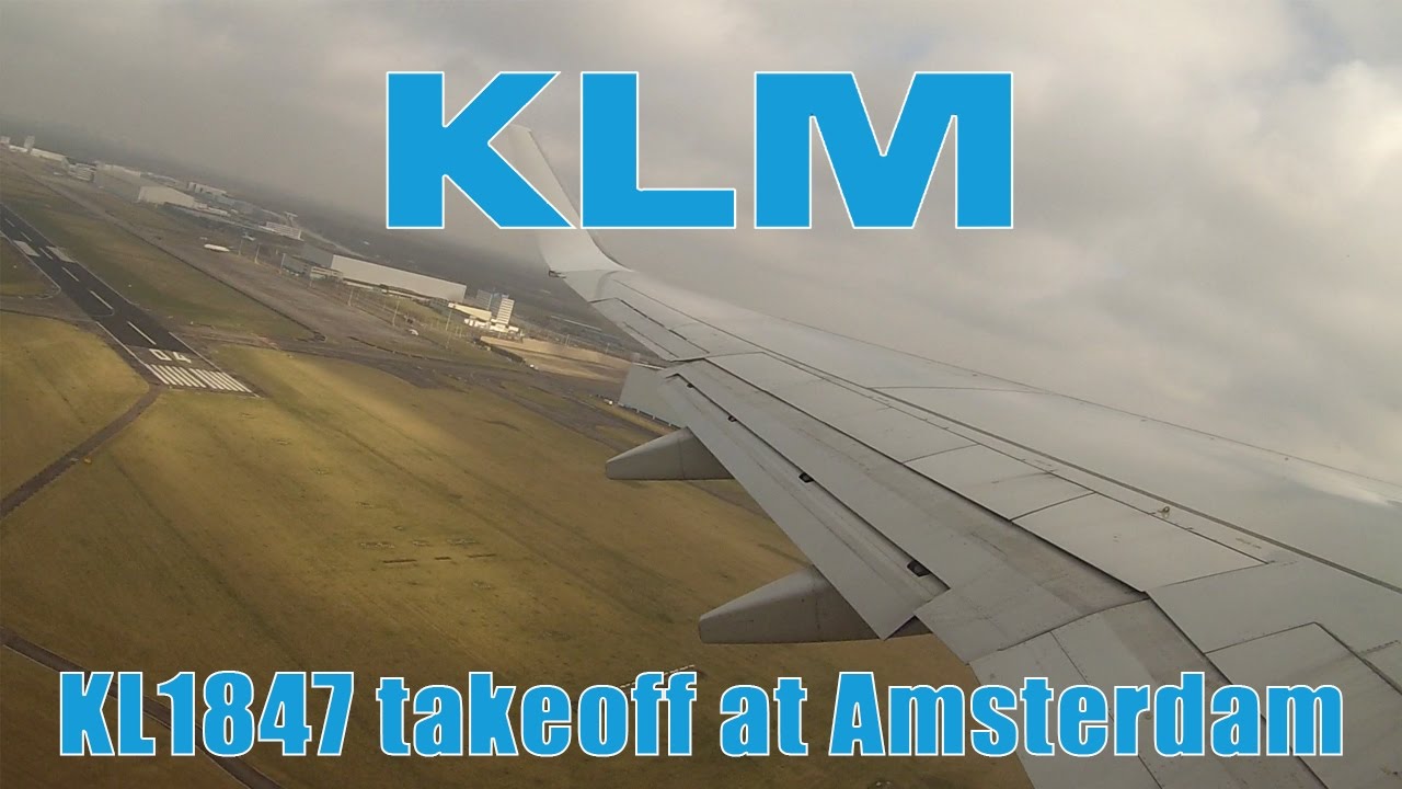Transavia Boeing 737 onboard takeoff at Amsterdam Schiphol with ATC | KL1847