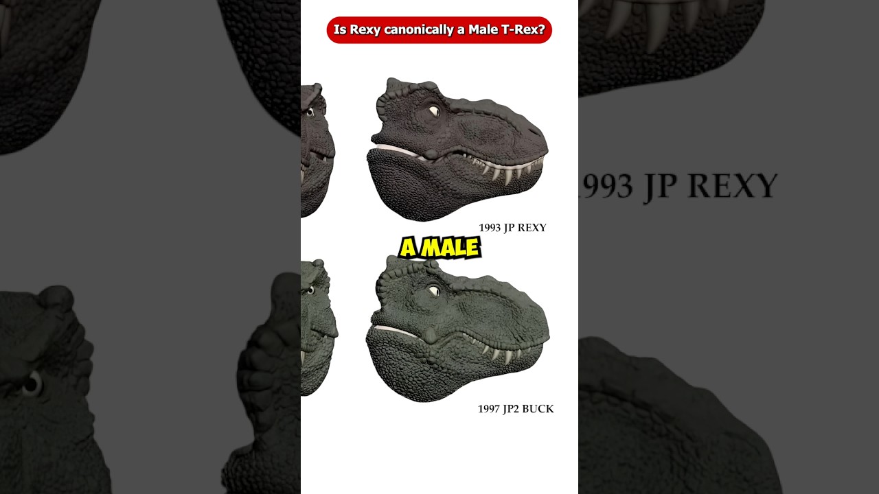 Is Rexy Canonically a Male T-Rex? Jurassic World Rebirth #Shorts #Viral
