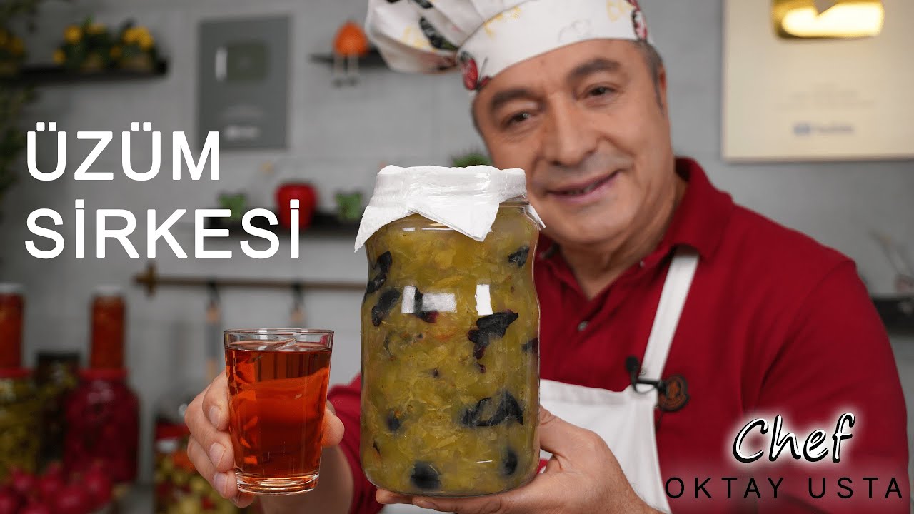 EV YAPIMI DOĞAL ÜZÜM SİRKESİ ❗️Nasıl Yapılır? | Chef Oktay Usta 