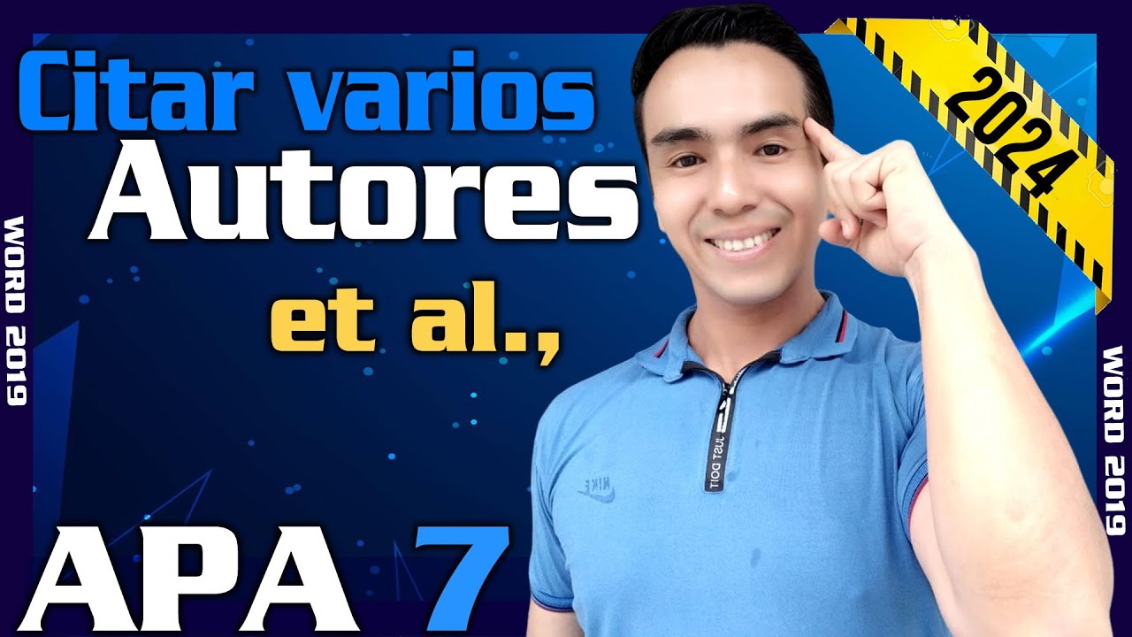 Como citar varios autores en Word ✍️ mas de 3 autores 🔵 Curso de Normas APA 7ma edición 2024 ✅