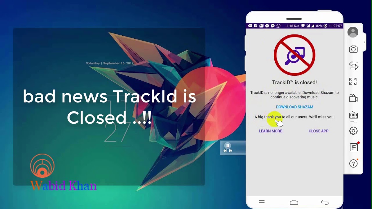 Music Recognize by SHAZAM (TrackId is closed)