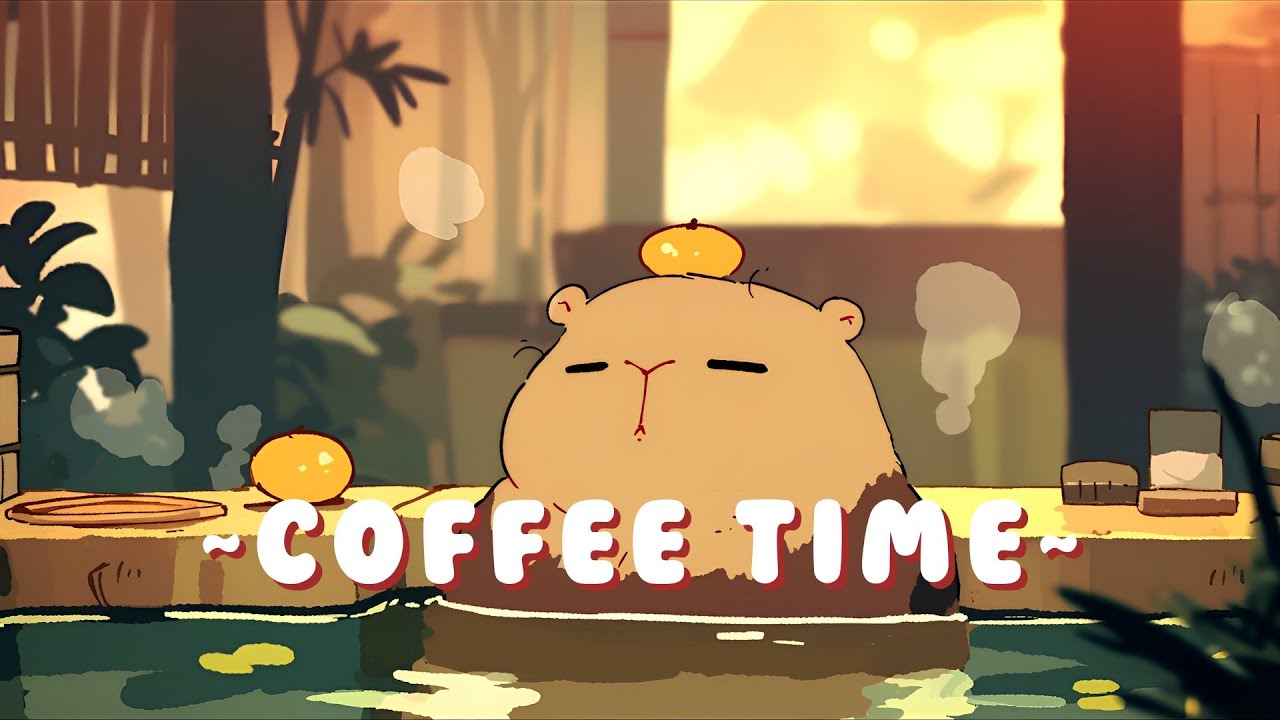 [1 Hour] Capybara Lofi Zone - Ambient Study Beats Mix ~ Peaceful Moments ~ 🎵 💫 | Study Aid