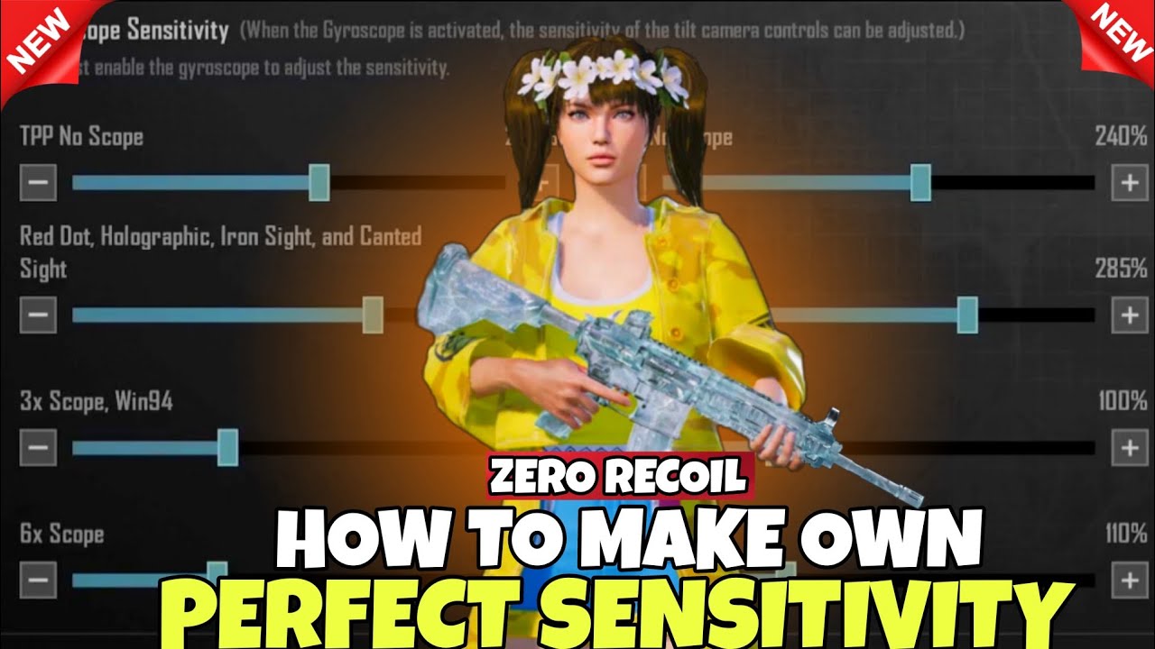 How To Make Your Own Sensitivity In PUBG And BGMI Gyro & Non Gyro | Update 3.8 Make Own Sensitivity