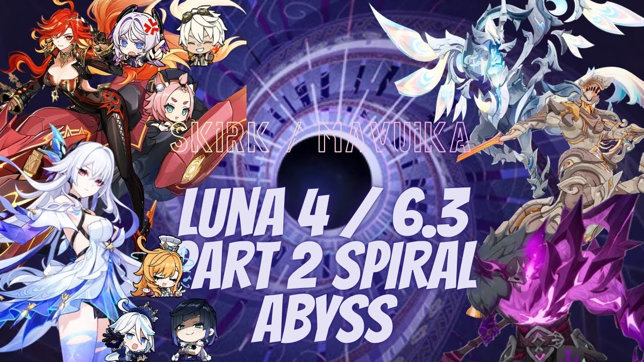 (Without Lunar/Nod krai Character) Spiral Abyss Luna 4 / 6.3 Part 2 Floor 12 | Skirk & Mavuika 