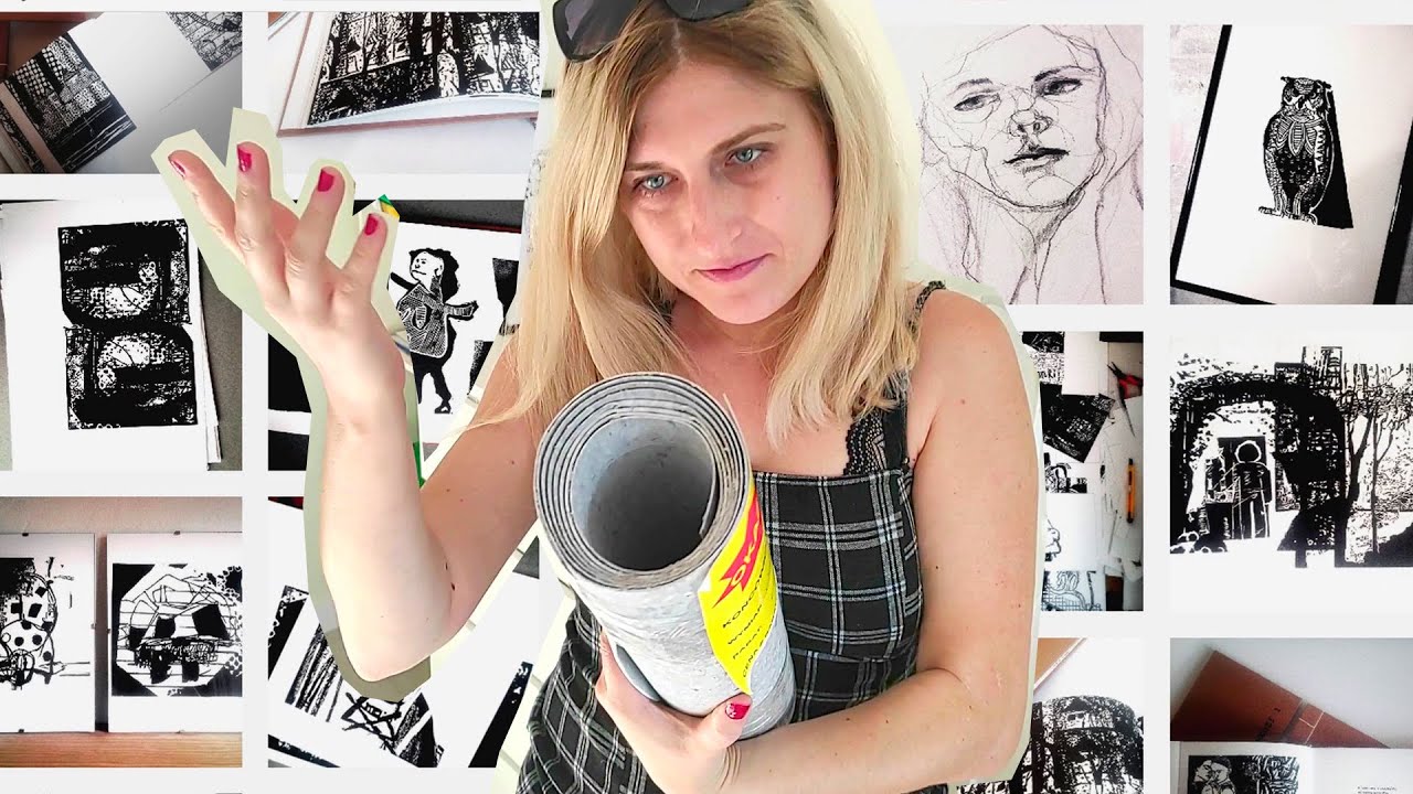 Jadę kupić linoleum do linorytu | art vlog