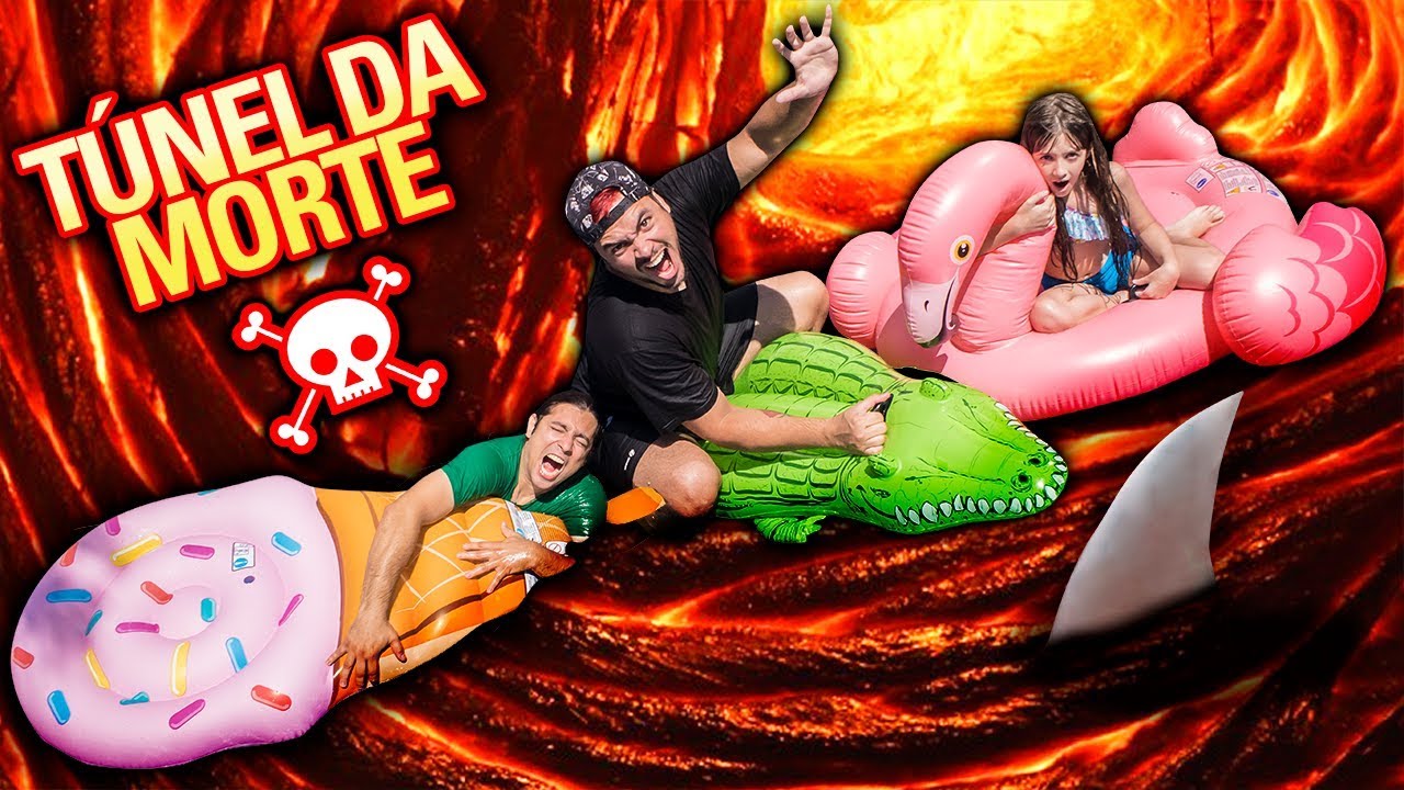 A ÁGUA É LAVA 3 COM TÚNEL SECRETO NO ESCURO !!