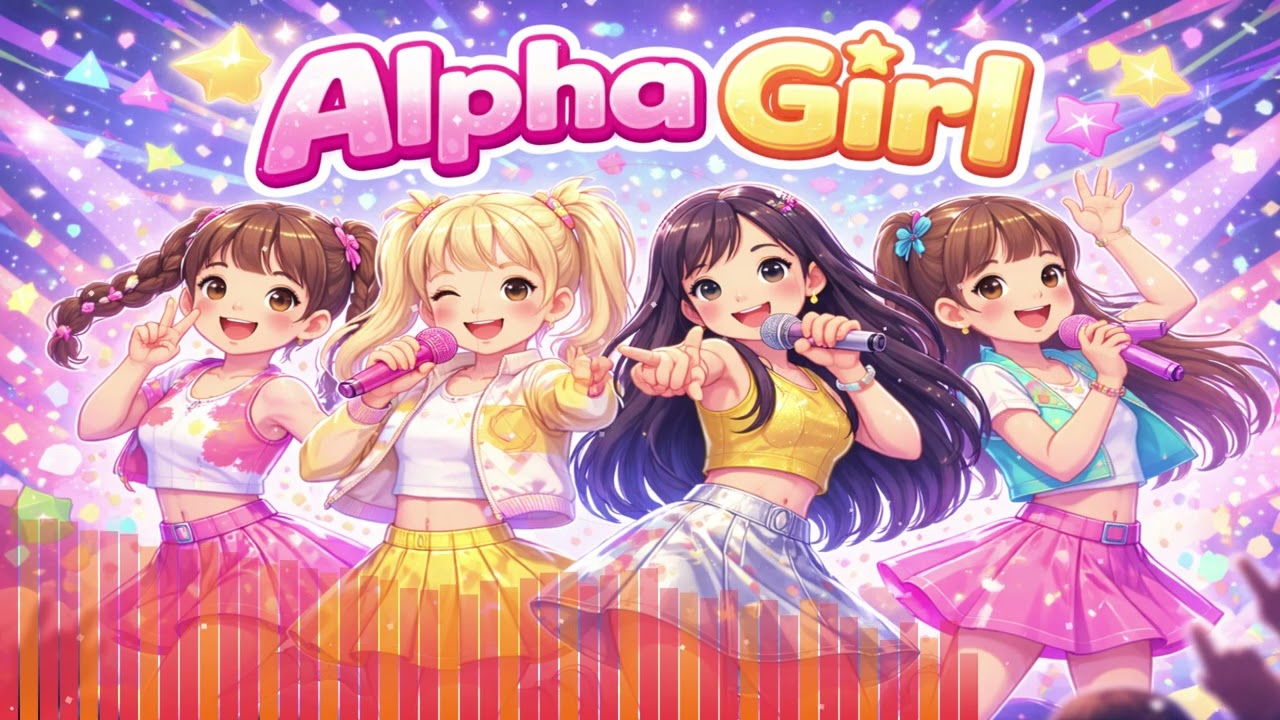 Alfa Girl. K-POP Kids Song.