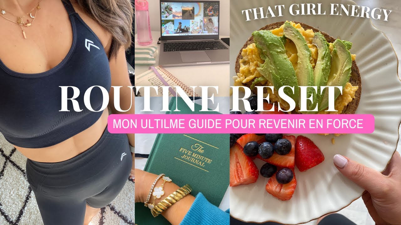 FRESH SUMMER ROUTINE BACK ON TRACK🍃 (mon ultime guide pour se remotiver,être productive/that girl)