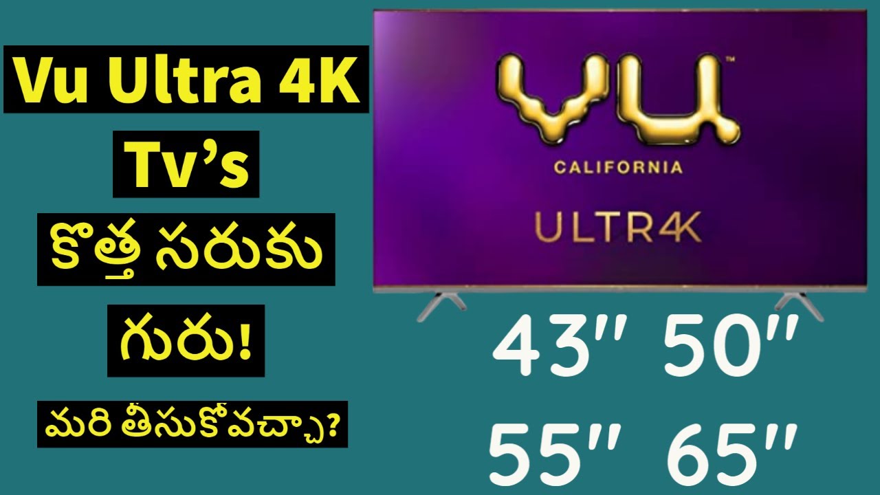 Vu Ultra HD 4K  2020 Tv's Latest models Complete details.Should You Buy or not? by Techsmartintelugu