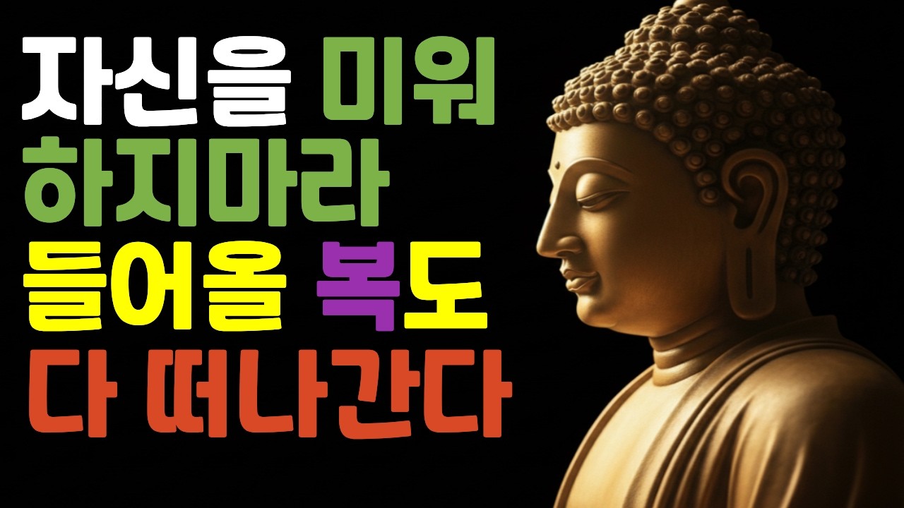 자신을 미워할수록 당신의 운이 막히는 이유  |나를 미워하는 마음을 버리는 순간 생기는 기적 | 석가모니 명언#부처님말씀#불교#위로#부처님좋은씀#힐링영상#마음치유