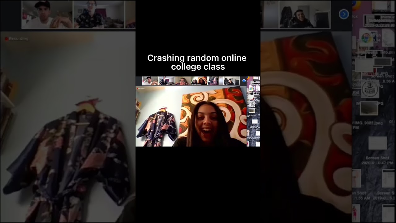 Crashing random online college class😂