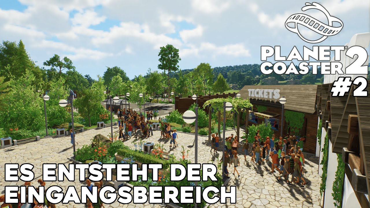 Es entsteht der Eingangsbereich! 1/2  | Planet Coaster 2 Sandbox Speedbuild [Adventurelandia] | #2