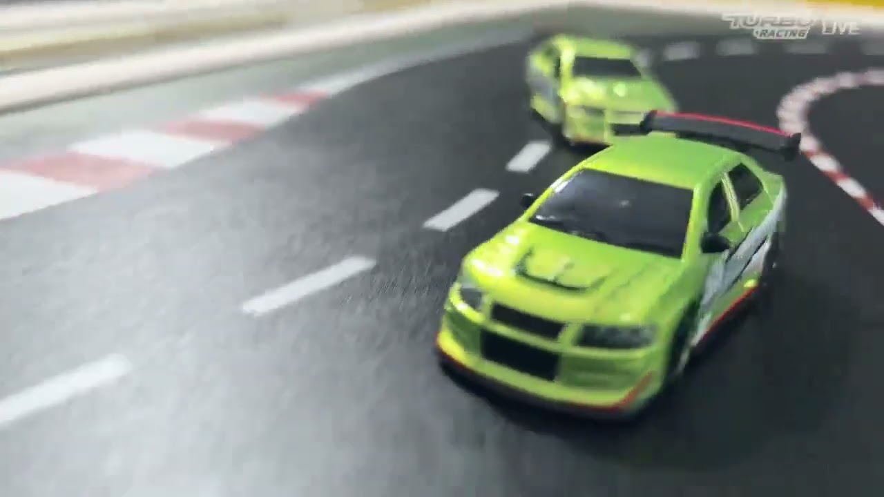 TURBO RACING 1:76 C66 Green Drift Car
