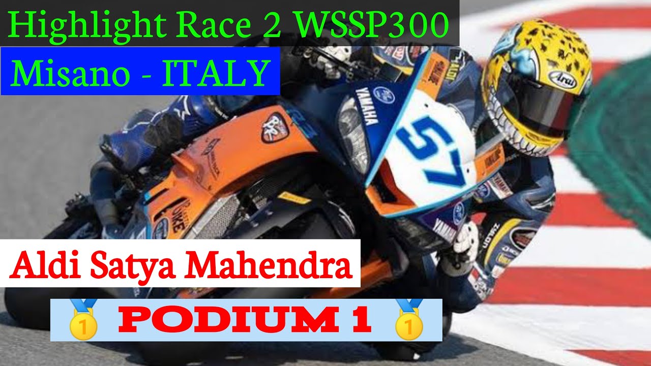 🔴 HIGHLIGHT RACE 2 WSSP300 Aldi Satya Mahendra PODIUM 1
