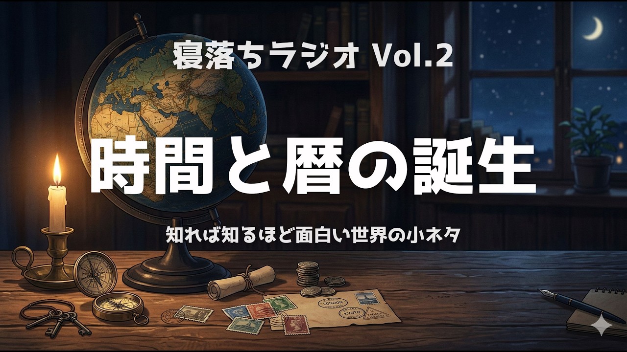 【寝落ちラジオVo.2】時間と暦の誕生