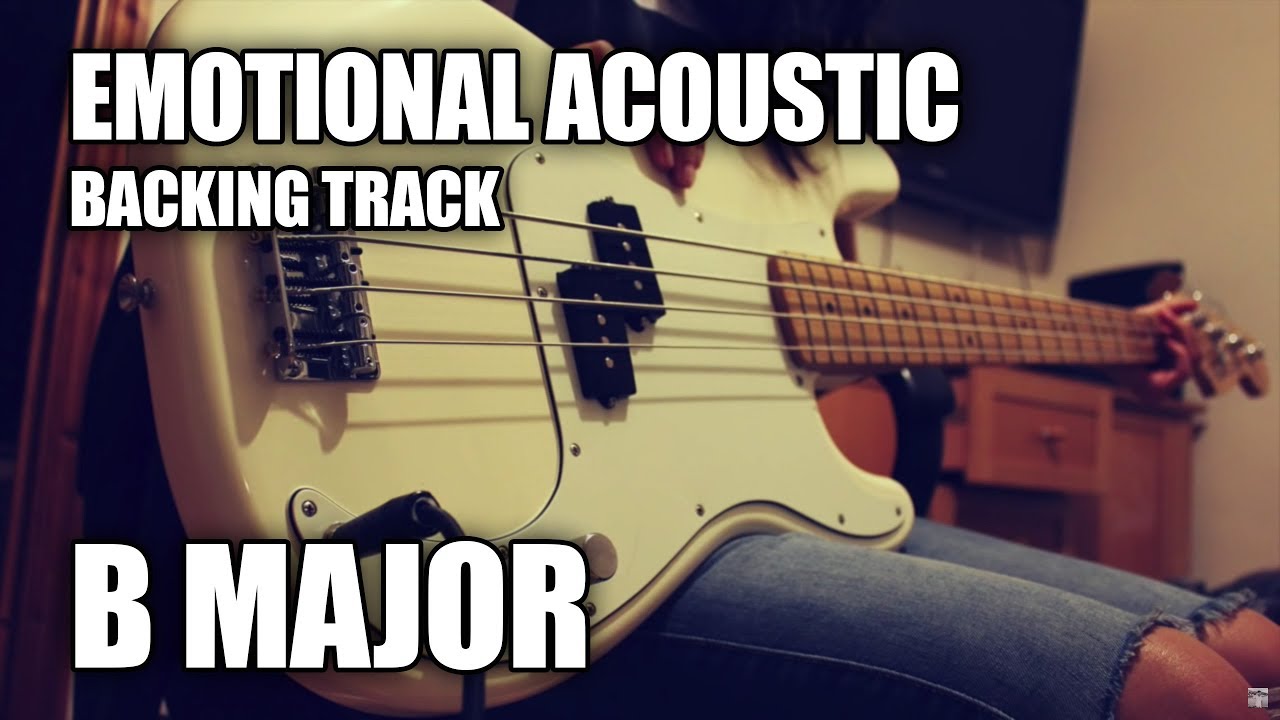 Emotional Acoustic Piano Guitar Backing Track In B Major