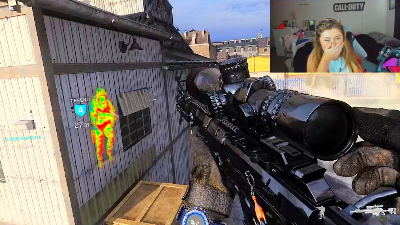 this snipe IMPRESSED the #1 GIRL Sniper in Search and Destroy